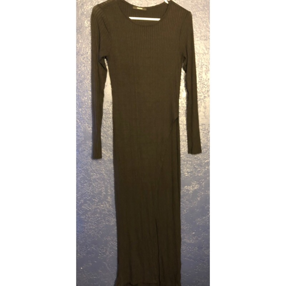 Forever 21 Black Surplice Maxi Dress